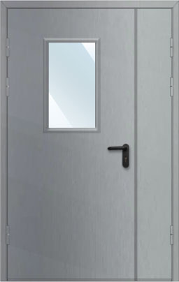 ДМ-2 Дверь металлическая двупольная из нержавеющей стали с остеклением 400х600 ДМ-2 Дверь металлическая двупольная из нержавеющей стали с остеклением 400х600