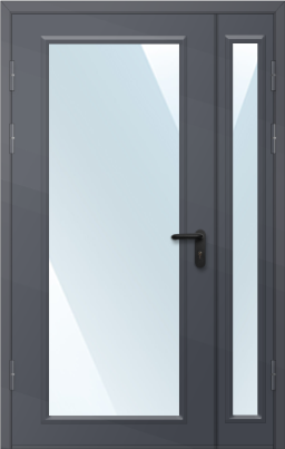 ДМО-2 Дверь двупольная металлическая с полным остеклением ДМО-2 Дверь двупольная металлическая с полным остеклением