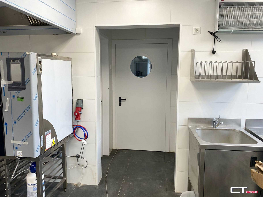 Дверь противопожарная металлическая остекленная EIS60 D300 с накладкой из алюминия Дверь противопожарная металлическая остекленная EIS60 D300 с накладкой из алюминия